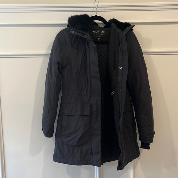 Black Athleta Winter Coat - Picture 1 of 5